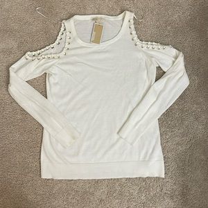 Michael Kors , white sweater, size large